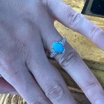 Sleeping Beauty Turquoise Sterling Silver Ring Size 7 Blue Photo 3