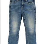 Madewell Women’s Cali Demi-Boot Jeans Frayed Hem Light Wash Size 28 Photo 4