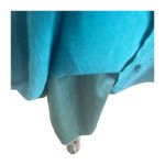 Sage  Turquoise Crochet Tunic Dress Elastic Waist Semi Sheer Size Medium Photo 7