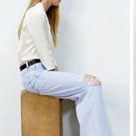 ZARA White Satin Effect Bodysuit with Crossover V-neckline. Photo 4