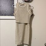 Amanda Uprichard  Black and White Striped Skirt Set Photo 1