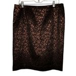 Kay Unger  New York‎ Metallic Brown Skirt Set Photo 8
