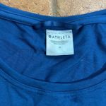 Athleta Air Out Cinch TEE in Blueish Size M Photo 4