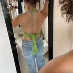 Peppermayo  Betty Halter top in lime green size 4 Photo 10