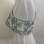 La Fouri Elegant Mint Embroidered Crop Top Green Size M Photo 3