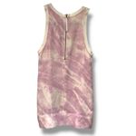 Helmut Lang  Terrene Tie Dye Print Silk Top Boxy Cut Crew Neck Lilac‎ size Small Photo 1