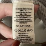 Free People  Light Grey Ribbed V- Neck Sweater  Cashmere Blend Size‎ Large Photo 4