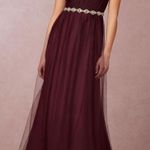 Jenny Yoo Annabelle Convertible Sweetheart Bridesmaid Dress NEW Size 6 Cabernet Photo 3