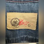 1969 SAP JEANS WOMEN SIZE Large DENIM LONG SLEEVE TOP Western Cowgirl Blue Photo 2