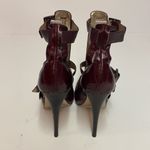 Dolce Vita Ostrich leather gladiator platform heels size 7 A9 Red Photo 4