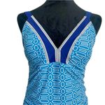 Cabana Life x TALBOTS Size Small Colorful Blue Embroidered SPF UPF Photo 1