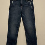 frame denim Frame Le High Straight Chewed Hem Blue Jeans Size 28 Photo 0