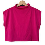 House of Harlow  1960 Pink Mock Neck Crop Top Size S NWT Photo 0