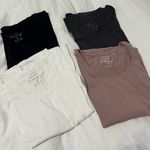 Atmosphere Primark  Womens black white Mauve gray long sleeve cotton Top large Photo 0