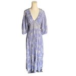 Free People - Golden Hour Maxi Dress Lavender Floral Boho Size S Photo 2