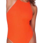 ANDIE Ribbed One Pcs Swimsuit in Siren Sz M The Asbury Feminine Preppy Boho NWT Photo 0