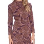 Free People NWOT  Cutout Bodycon Dress Berry Combo Photo 0