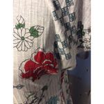 LuLaRoe Floral Stretch Maxi Dress small s Maria gray red short sleeve Photo 1