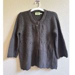 Juicy Couture Brown Button Down Wool Blend Thick Cardigan Women’s Size L Large Photo 2