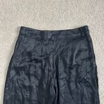 Bardot Black Satin Look High Waisted Wide Leg Pants Size Small Casual Soft sz s Photo 3