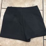 ZARA  Black Knit High Waisted Belted Skort Photo 4