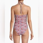 Veronica Beard Hazina Halter Swimsuit in Watermelon/Blue Size L New w/Tag $328 Photo 5