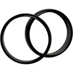 Black Circular Fashion Statement Bangle Bracelets Photo 1