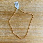 Free People Delicate Everyday Rhinestone Necklace NWT Orange Gold Photo 1