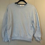 Storets  Baby Blue Crew Sweatshirt Size S/M Photo 0