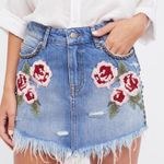 Free People Wild Rose Embroidered Stud Accented Skirt Photo 0