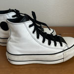 Converse Chuck Taylor ‎ Leather High Top Size 6 Black And White Photo 0