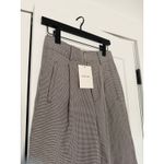 Everlane $148 New The Draper Pleated Pant - 0S - Taupe Gingham 30” inseam Photo 4