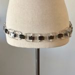 1960s Lucite Metal Chain Belt Italy Silver Photo 0
