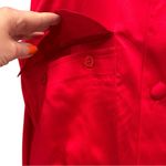 Doncaster Silks Vintage Red Sueded Silk Blouse – Size Medium NWT Draped Silk Top Photo 8