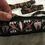 Little crossbody purse black embroidered birds Photo 1