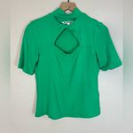 Walter Baker  Shelby Keyhole Cutout Top size Small in Green Parakeet $148 Photo 2