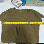 Madewell  Olive Green Whisper VNeck Pocket Cotton Tshirt Womens Size Small Photo 5
