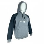 Kimes Ranch Womens Hoodie Sz M Gray Black Pullover Sweatshirt Western Logo Rodeo Size M Photo 1