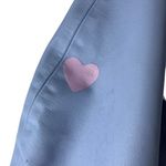 ALIETTE Nicole Blue Faux Leather Cropped Jacket Size XL Photo 5