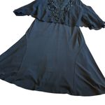 Kobi Halperin Black Sleeveless Dress Embroidered Flowy Top Size Large Women's Photo 5