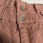 Bluenotes High Waist Paperbag Mom Shorts Mauve XL NWT Cotton Cuffed Hems Photo 2