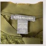 Kate & Mallory  Green Lace Zip Bomber Jacket‎ Size XL Photo 1