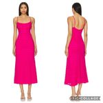 Bardot  Adoni Zigzag Midi Dress Magenta Pink 8 Photo 2