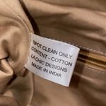 Boutique boho carpet bag textured textile woven beaded fringe tote bag Blue Photo 9