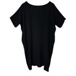 Eileen Fisher  Silk Bateau Neck Cocoon Shift Dress Photo 3