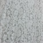 Elegant Ivory White Floral Lace overlay Dress size s high neck bell sleeves boho Photo 10