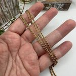 Cookie Lee Vintage  Gold Thin Rope Chain Necklace Photo 2