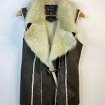 Inc International Concepts Faux Suede Fur Vest Penny Lane Festival brown women S Photo 1