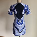 ASOS  blue and white paisley mini dress Photo 8