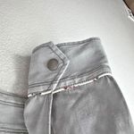 Anthropologie  | Light Sage Green Jacket Linen Floral Piped Trucker Jacket | XL Photo 7